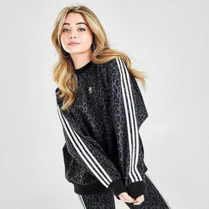 ADIDAS ANIMAL PRINT CREWNECK SWEATSHIRT Med